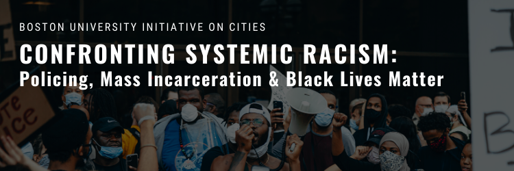 Confronting Systemic Racism banner image with protest in background