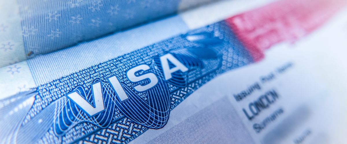 Detail Of A USA Visa