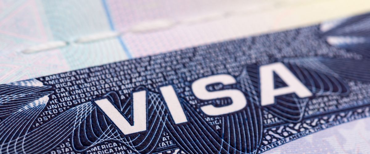 Visa in passport