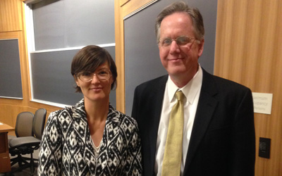 Professor Ziesberg and Professor Griffin discussed their recent books at this year's BU Law Review Symposium.