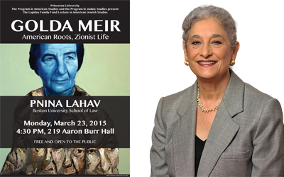 Pnina Lahave delivers the Lapidus Family fund Lecture in American Jewish Studies on March 23.
