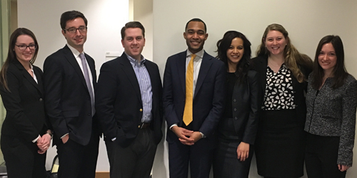 BU Law Negotiation and Client Counseling teams at the ABA Client Counseling Competition, Region 1