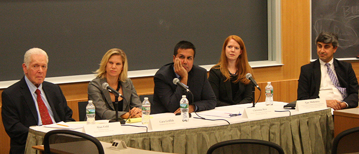 Participants at BU Law's October tax reform panel.