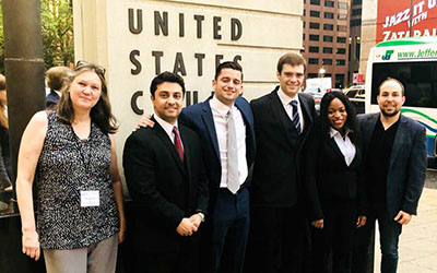 BU Law's 2018 Jessup Moot Court team