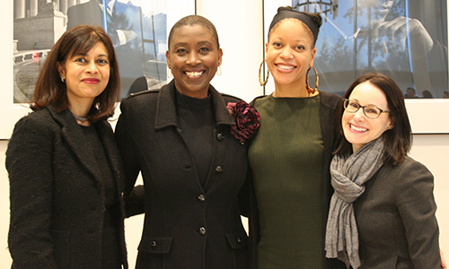 Symposium participants Radhika Rao, Michele Bratcher Goodwin, Khiara M. Bridges, and Danielle Keats Citron.