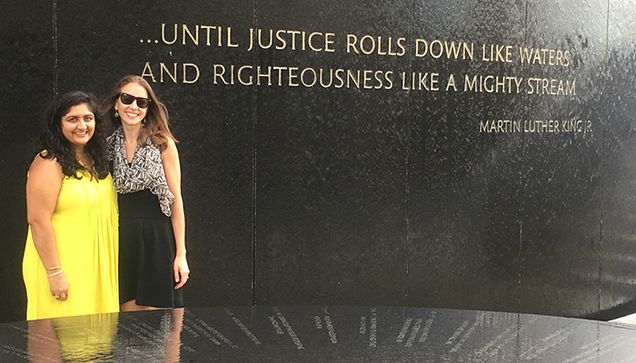 Vidhi Bamzai ('18) and Sarah Bidinger ('15)