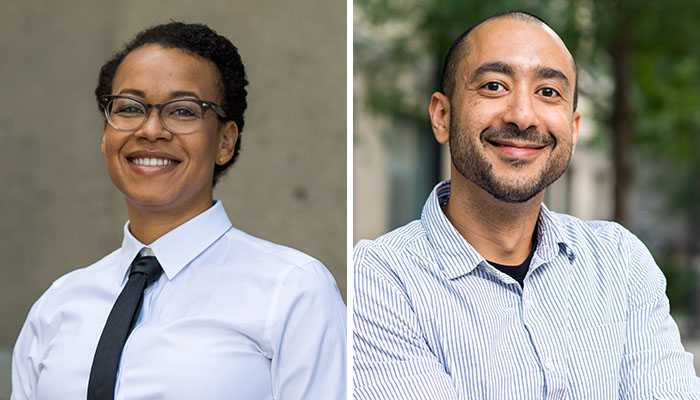 Portia Pedro and Ahmed Ghappour were name BU Peter Paul Career Development Professors