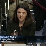 Professor Rebecca Ingber testifying at Judge Brett Kavanaugh's confirmation hearing