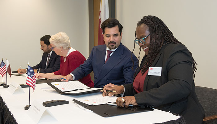 BU Law signs an agreement with Qatar University