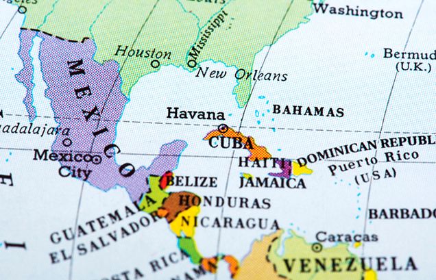 Map of Central America