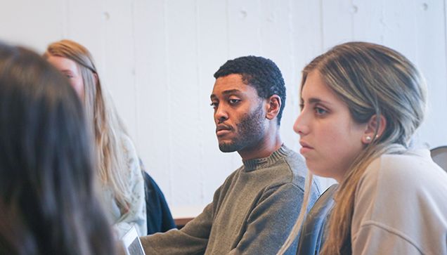 BU Law students in Professor Gerald Leonard's criminal law seminar