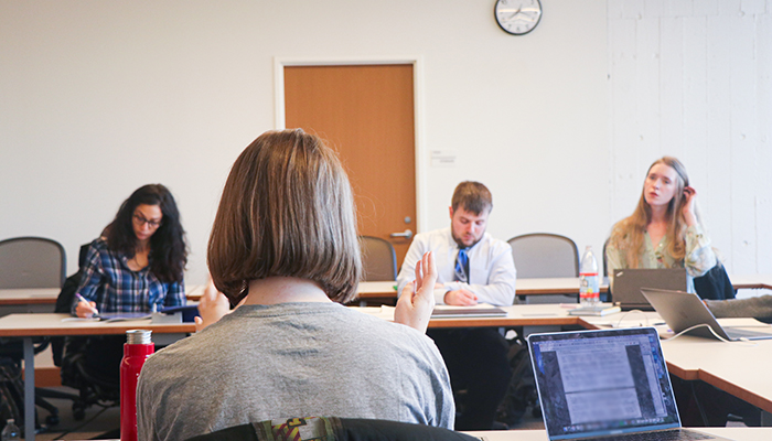 BU Law students in Professor Gerald Leonard's criminal law seminar
