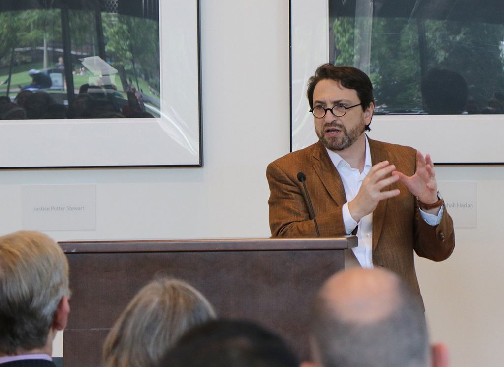 Professor Jay Wexler at a BU Law event