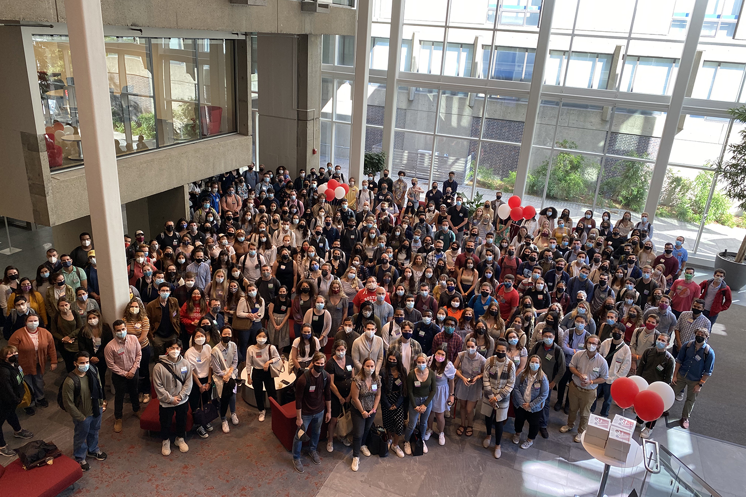 The JD Class of 2024 in the Butler Atrium