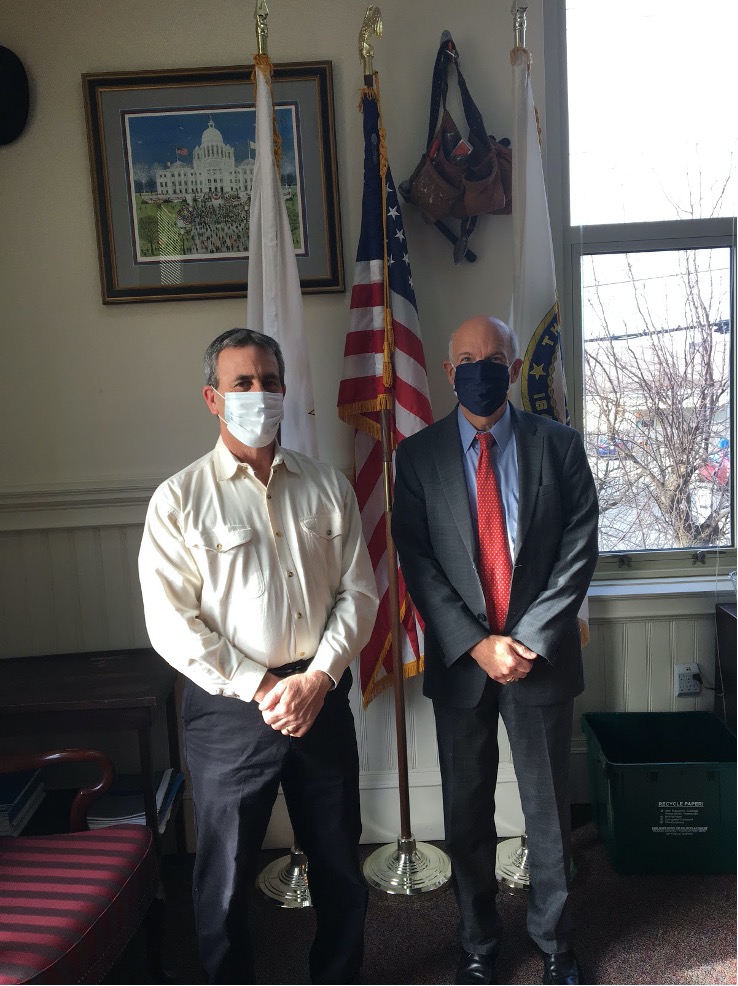 Michael Ursillo with Mayor Picozzi