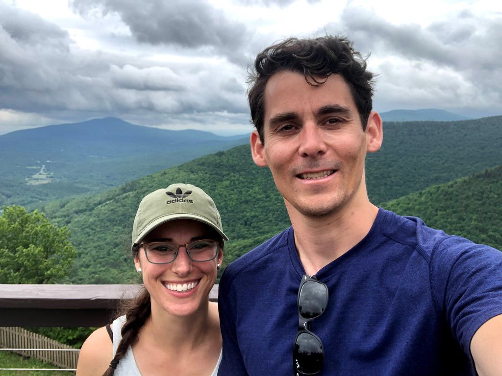 Tyler Creighton and his wife, Lauren Mazel, who is also a graduate of Boston University