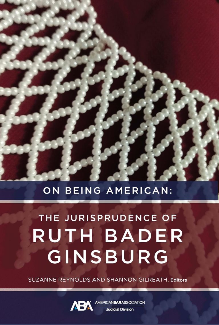 Cover of "On Being American: The Jurisprudence of Ruth Bader Ginsburg"
