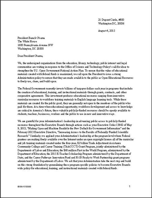 White House Letter