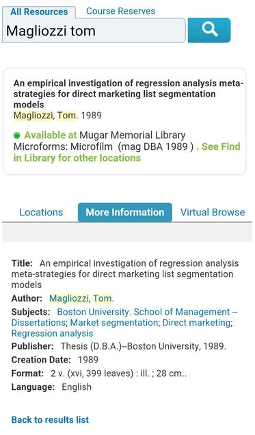 Dissertation of Tom Magliozzi