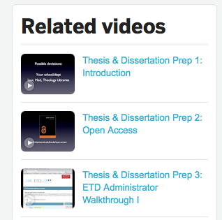 etd videos
