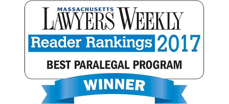 Lawyers Weekly Best Paralegal Program 2017