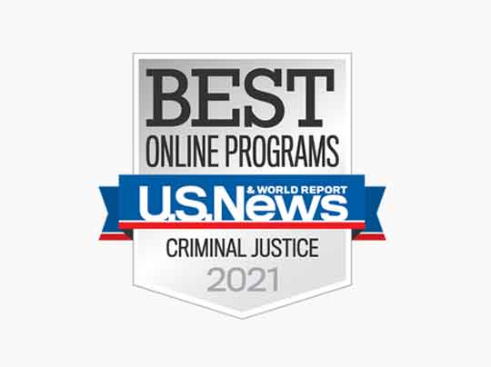 #2 in Best Online Master's in Criminal Justice Programs