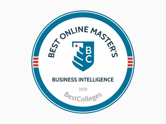 BestColleges.com 2021 Best Online Master's - Business Intelligence