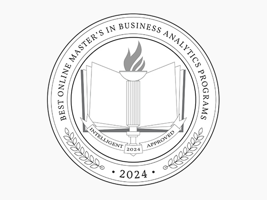 Intelligent Approved - Best Master's in Business Analytics Badge