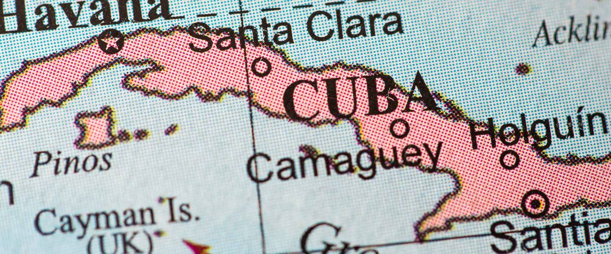 A map of Cuba