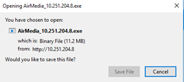 Picture 7 - Windows Download Dialogue