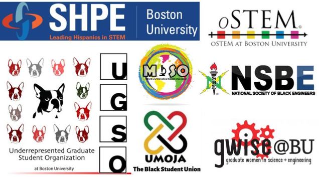 logos for various student groups on campus