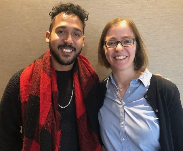 GPN student Michael Rosario and Prof. Karin Schol