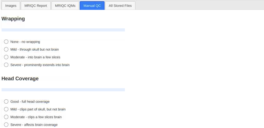 The beginning of a document where you can enter your judgments about the goodness of the data