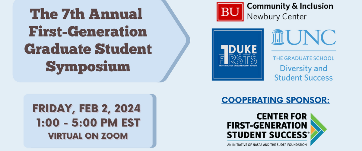 7th Annual First-generation Graduate Student Symposium