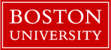 Boston University logo. Boston University logo.
