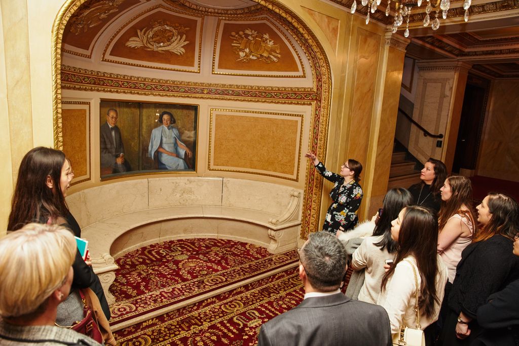 Group tour of Boston's Wang Theatre