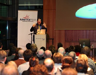 Prof. Najam, speaking in Bonn, Germany