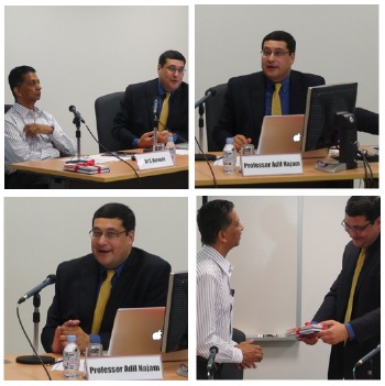 Singapore-Najam-NUS Prof. Adil Najam and Dr. Narayan at the National University of Singapore