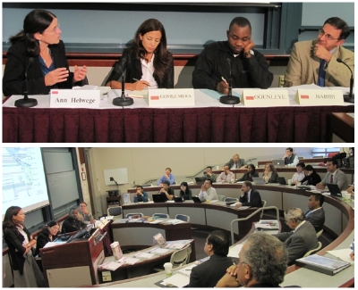 Ann Helwege, Laura Gomez-Mera, Eric Ogunleye, and Nader Habibi (top).