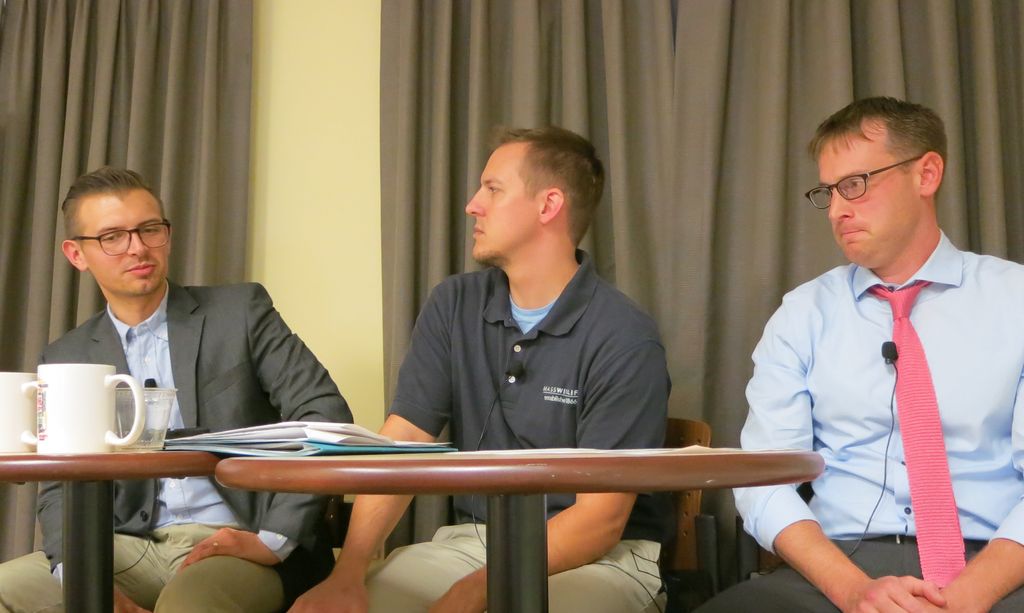 From left: John Patrick Connors, David Stainbrook, Joshua Duclos