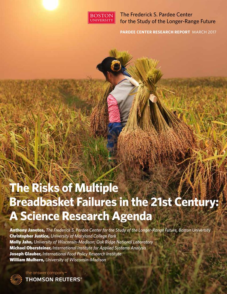 The Risks of Multiple Breadbasket Failures in the 21st Century A