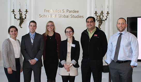 Graduate students Pardee School of Global Studies Dean Adil Najam Conference