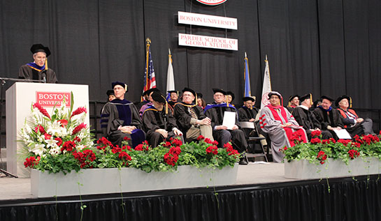 Graduation Convocation Boston University Pardee School of Global Studies Students Admission International Relations