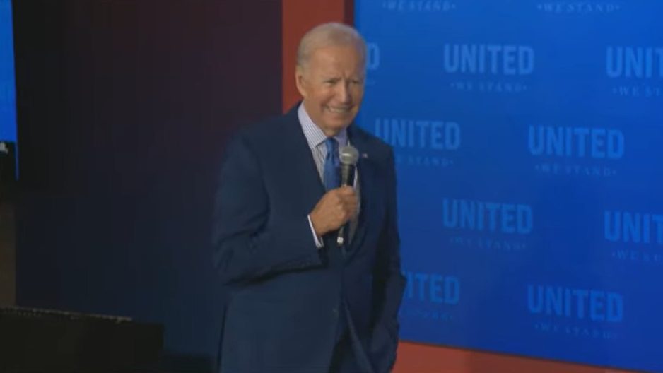 President Joe Biden delivers a the keynote address at the "United We Stand" Summit, hosted September 15, 2022.