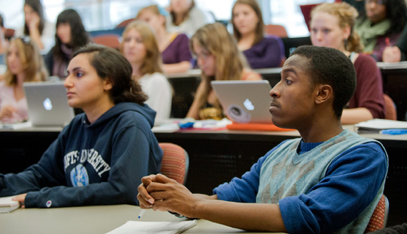 CGS students in a class taught by Professor of Humanities Natalie McKnight. CGS students in a class taught by Professor of Humanities Natalie McKnight.