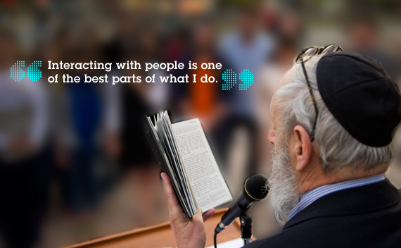 Rabbi Joseph Polak, chanting a prayer for those who died in the Holocaust, has been with Hillel House for 43 years. Rabbi Joseph Polak, chanting a prayer for those who died in the Holocaust, has been with Hillel House for 43 years.