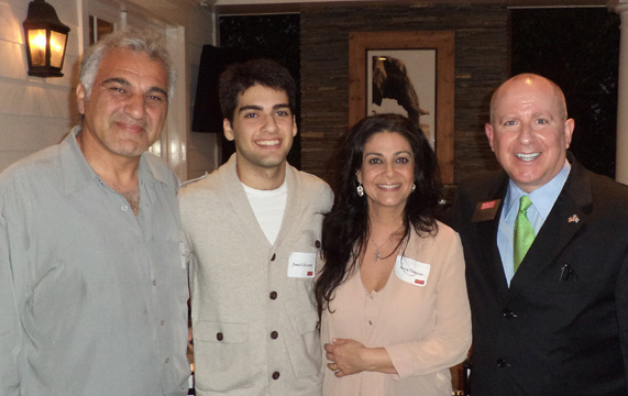 Orman Doustar, Jonah Doustar (CAS’16), Roya Doustar, and Assistant Dean of Students Daryl DeLuca at the Los Angeles reception. Orman Doustar, Jonah Doustar (CAS’16), Roya Doustar, and Assistant Dean of Students Daryl DeLuca at the Los Angeles reception.