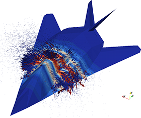 f117-arrows2 PyCUDA was used in electromagnetics simulations of a full aircraft.