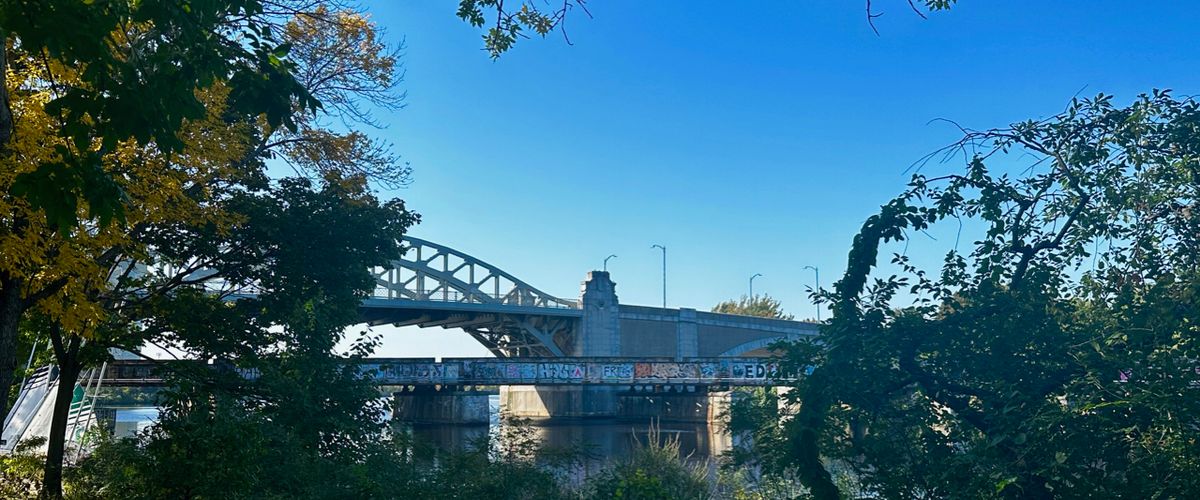 BU Bridge from the Esplanade