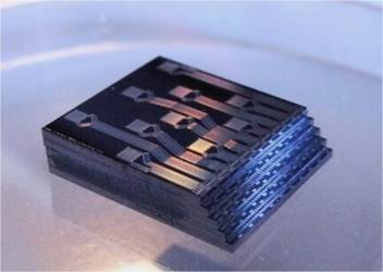 A 3D-stacked chip